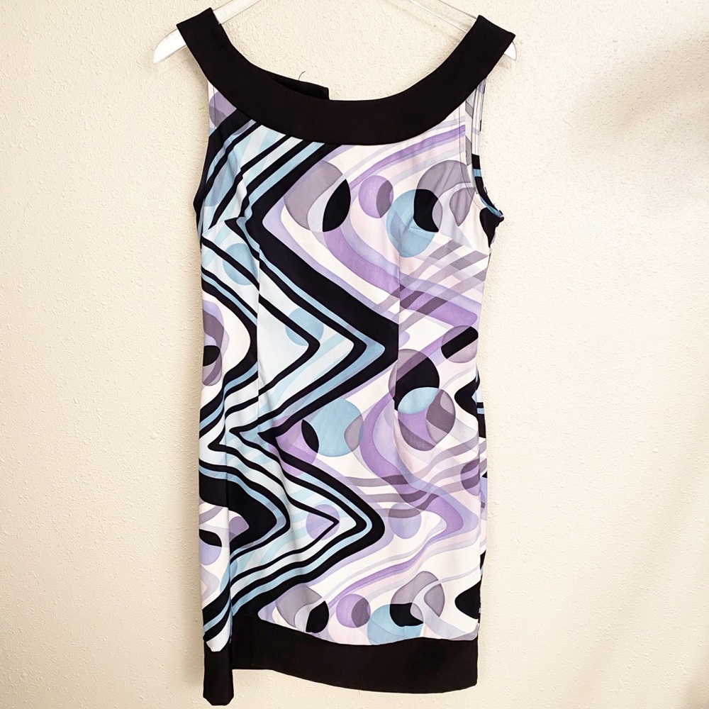 Dress Barn Teal & Purple Dress Sz 12